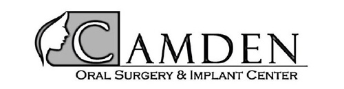 A black and white logo of the amds surgery & implant center.